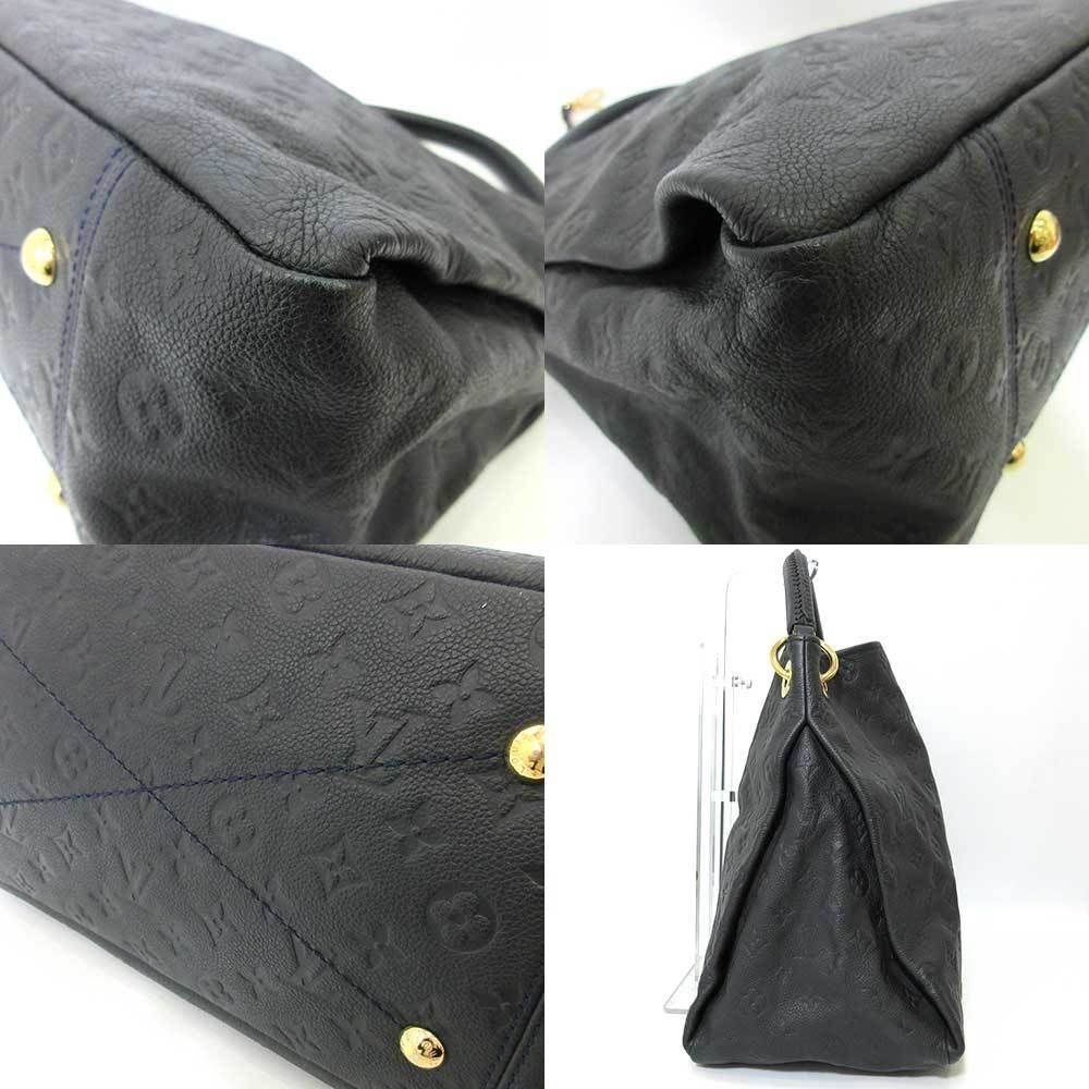 Monogram Artsy Bag MM One-shoulder Semi-shoulder Anfini Dark Navy Blue - Picture 3 of 6